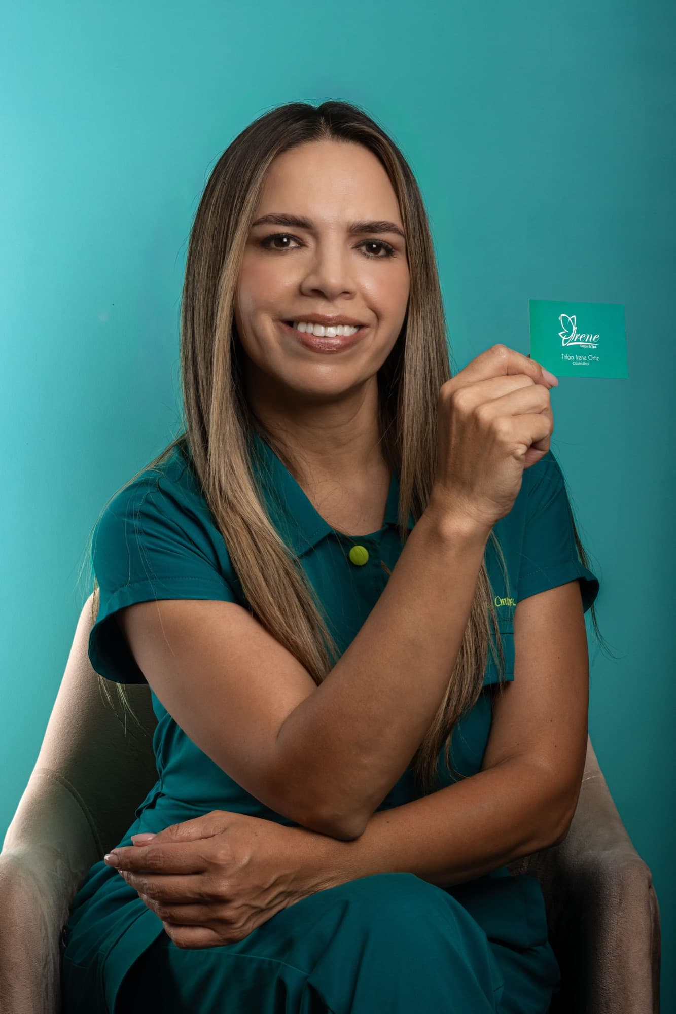 Irene Ortiz en su centro de estética integral en Cuenca